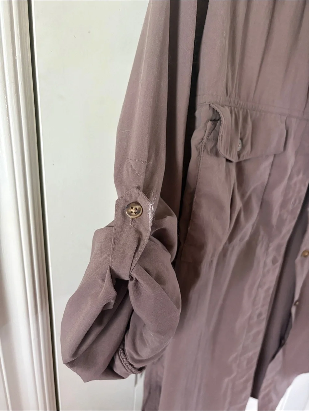 The North Face Taupe Lightweight Shirt Jacket
